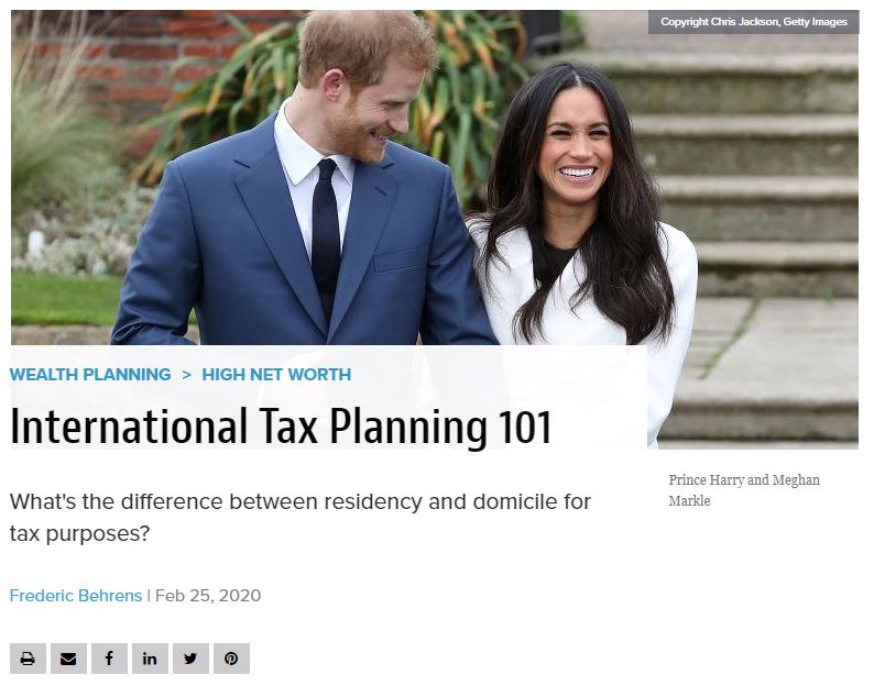 International Tax Planning 101