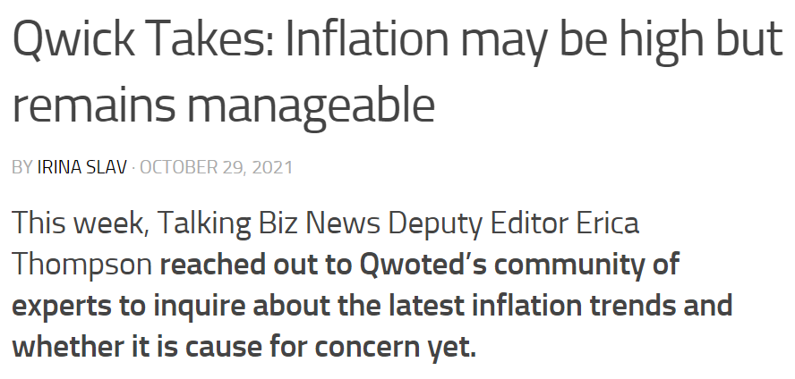 Steve Saunders Inflation